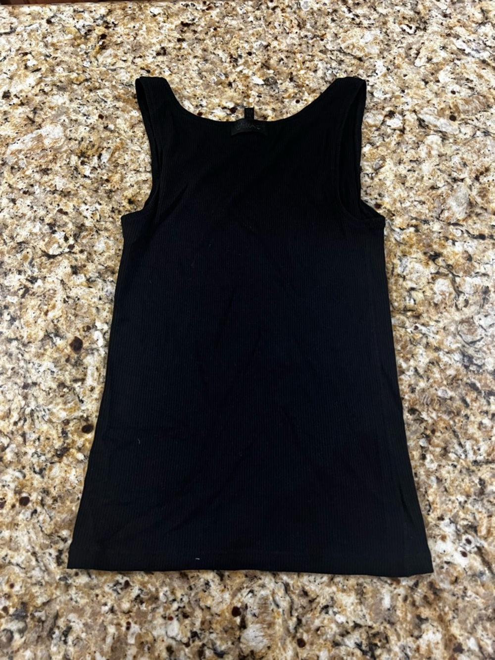 NWOT - SKIMS Black Ribbed Soft Stretch Tank Top | Size XS - Picture 4 of 6